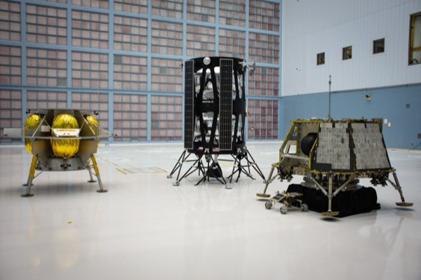 Intuitive Machines IM-1 Nova-C lander Odysseus on the lunar surface.