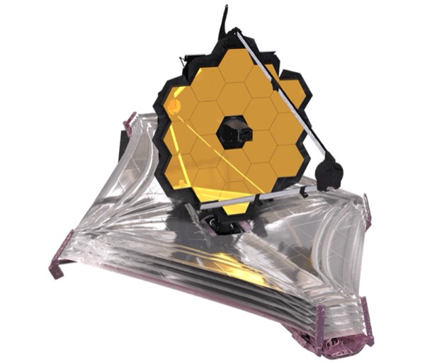 JWST's deep field image showing thousands of distant galaxies in a single tiny patch of sky.
